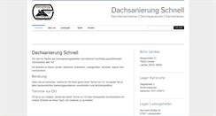 Desktop Screenshot of dachsanierung-schnell.de
